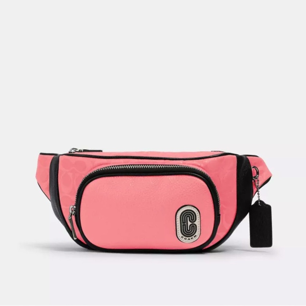 Coach Court Belt Bag In Signature Nylon